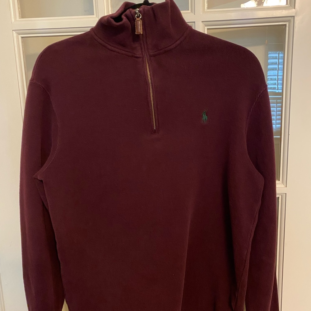 RALPH LAUREN l quarter zip pullover